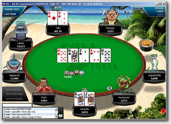 Full Tilt Poker Table